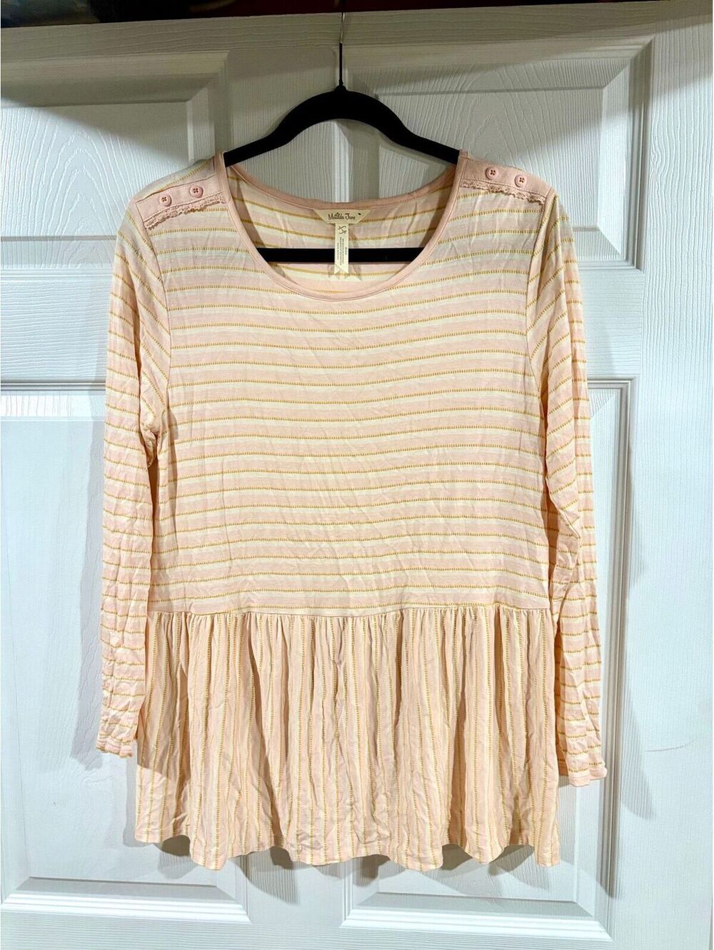 #168 Matilda Jane pink long sleeve top